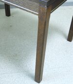 Vintage Scandinavian design small console table covered with walnut veneer - Image 7