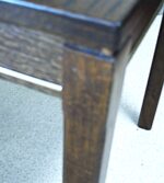 Vintage Scandinavian design small console table covered with walnut veneer - Image 8