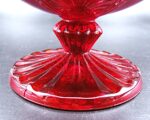 Vintage red pressed glass jam/candy bowl - Image 4