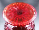 Vintage red pressed glass jam/candy bowl - Image 5