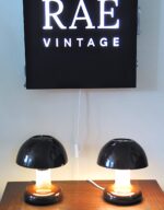 Pair of vintage Space Age Valinte 24204 table lamps "Mushroom" - Image 9