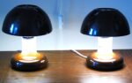 Pair of vintage Space Age Valinte 24204 table lamps "Mushroom" - Image 10