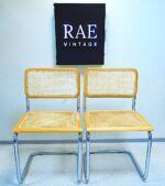 Vintage Bauhaus style icons, a pair of Cesca chairs designed by Marcel Breuer in 1928 - Image 2