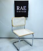 Vintage Bauhaus style icon, a Cesca chair designed by Marcel Breuer in 1928