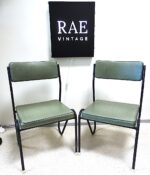 A pair of vintage kitchen chairs