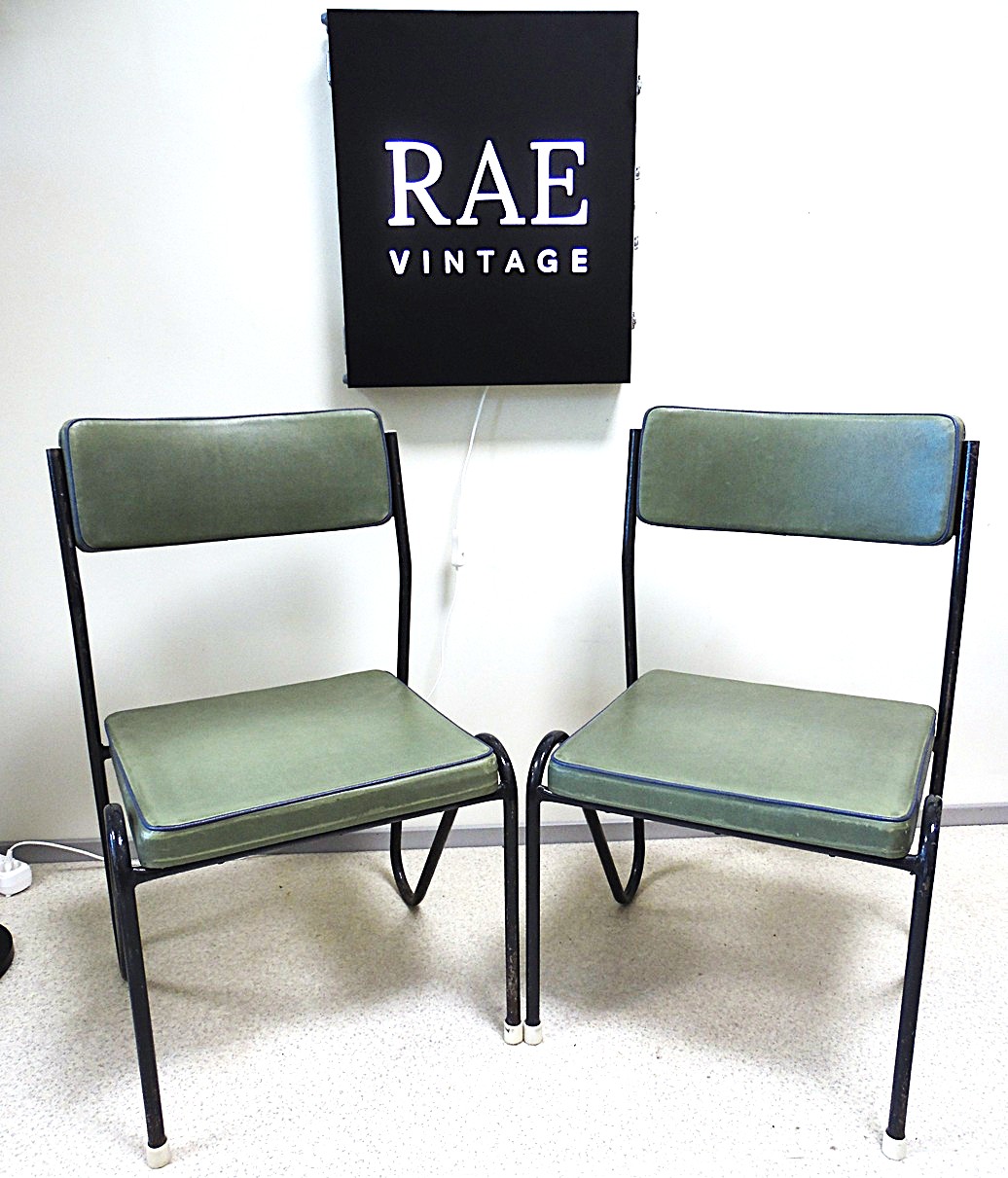 SAM_1659 A pair of vintage kitchen chairs - Image 1