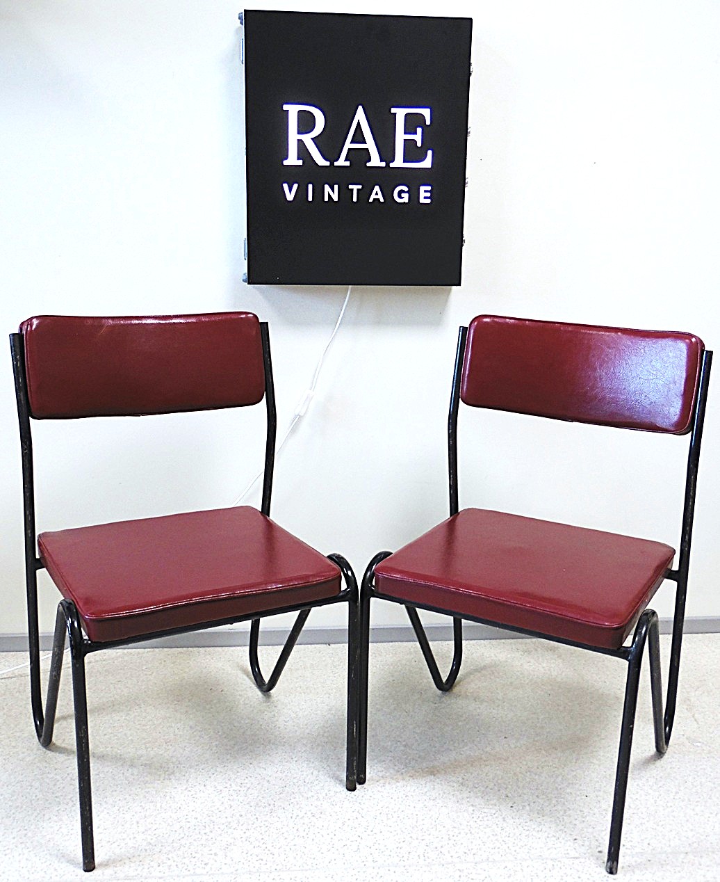 SAM_1696 A pair of vintage kitchen chairs - Image 1