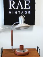 Vintage Soviet Table Lamp with Calendar and Pen Holder