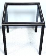 Vintage Hollywood Regency Style Glass Coffee Table by Pierre Vandel Paris - Image 2