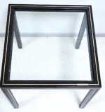 Vintage Hollywood Regency Style Glass Coffee Table by Pierre Vandel Paris - Image 3