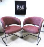 A pair of vintage armchairs from the former lobby bar of the M/S “Georg Ots”