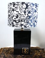 Vintage Black Table Lamp Norco Sweden