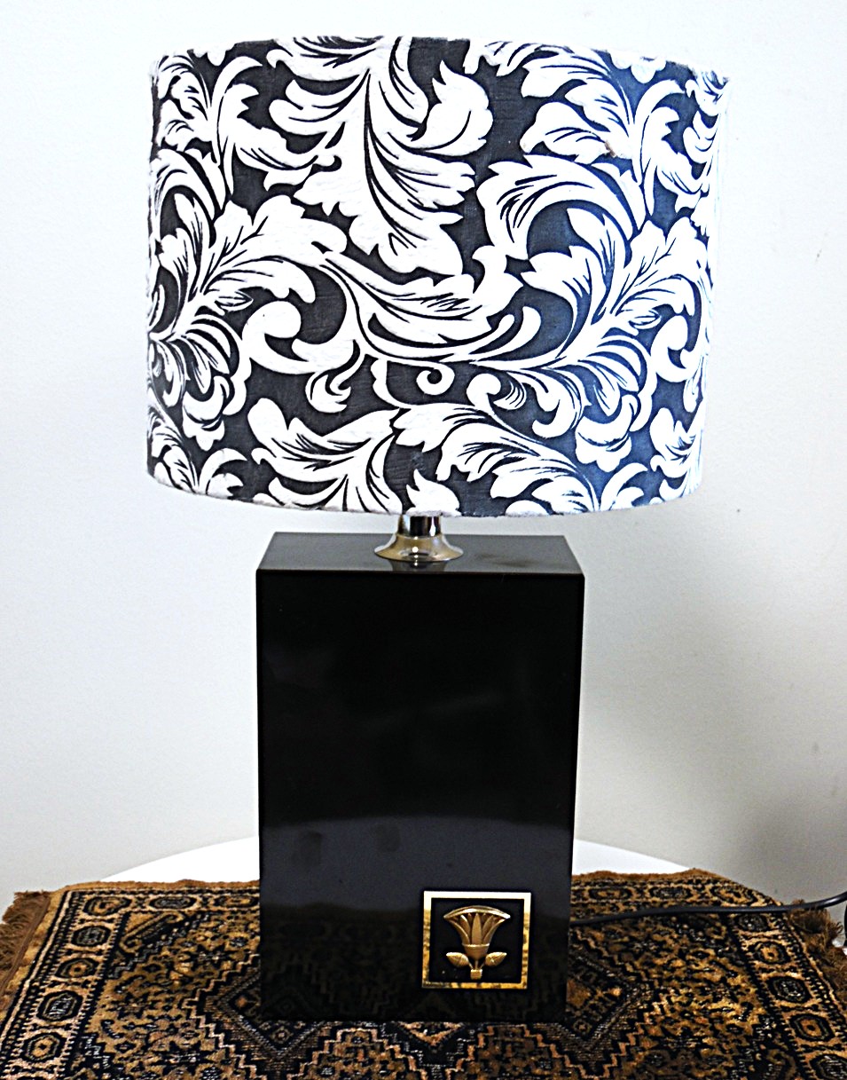 SAM_2077 Vintage Black Table Lamp Norco Sweden - Image 1