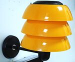 Vintage Space Age Estoplast wall lamp model 5003 - Image 3