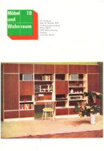 Vintage East German design and interior design magazine “Möbel und Wohnraum” No. 10