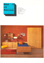 Vintage East German design and interior design magazine “Möbel und Wohnraum” No. 4